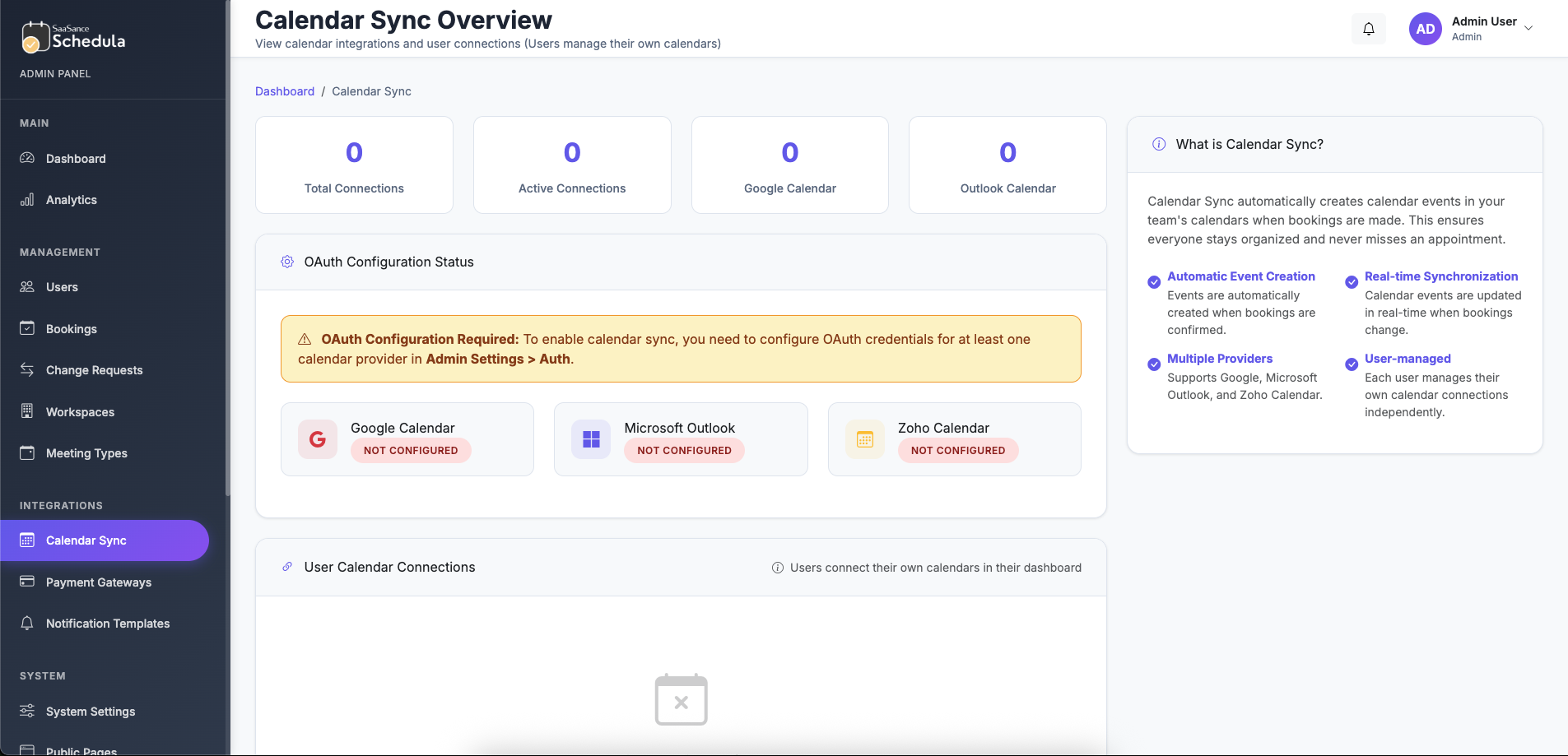 Schedula - Professional Booking & Scheduling Management System - Screenshot