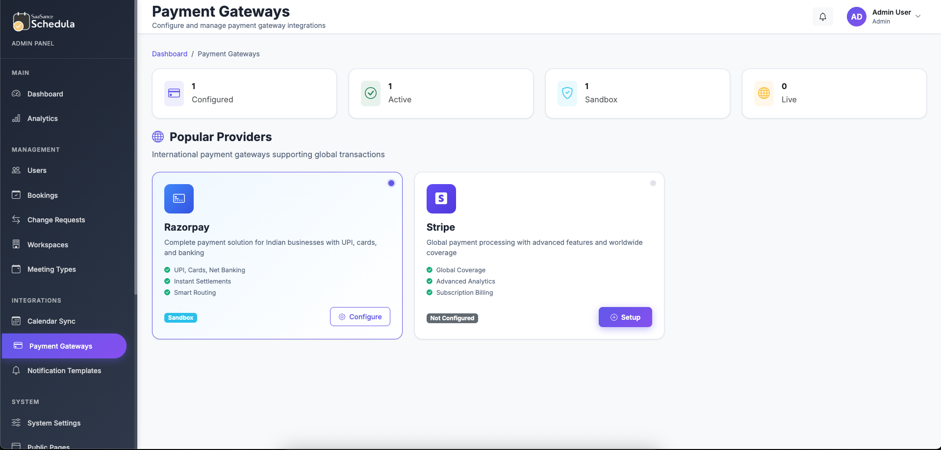 Schedula - Professional Booking & Scheduling Management System - Screenshot