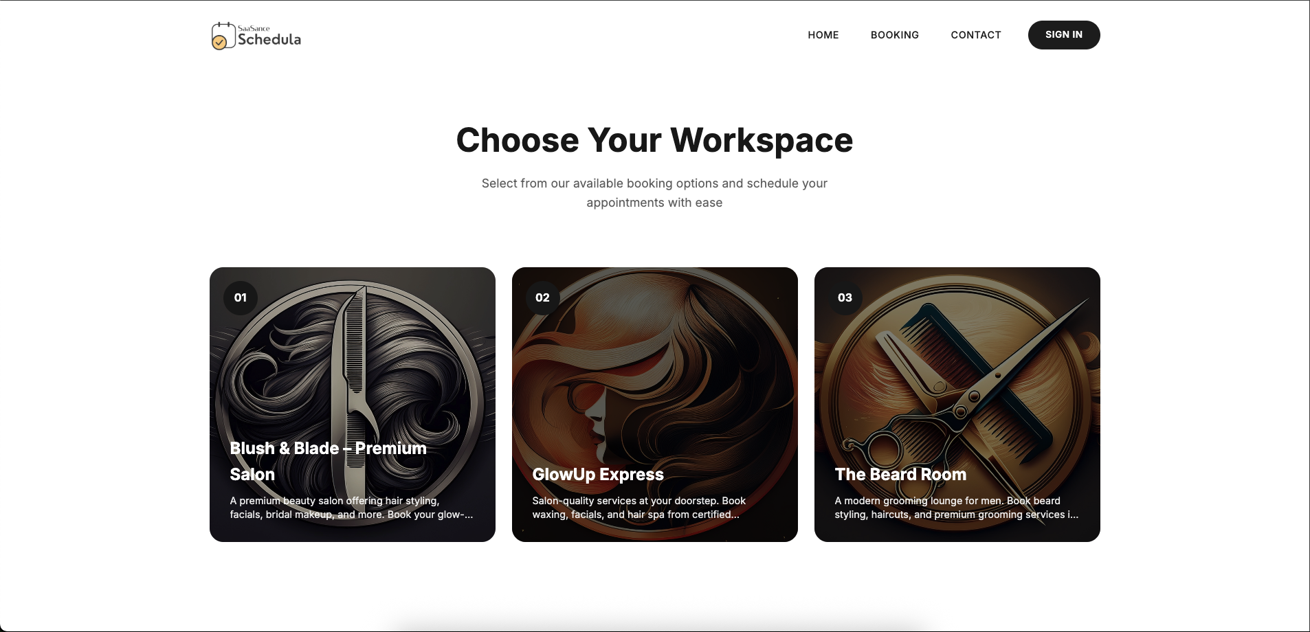 Schedula - Professional Booking & Scheduling Management System - Screenshot