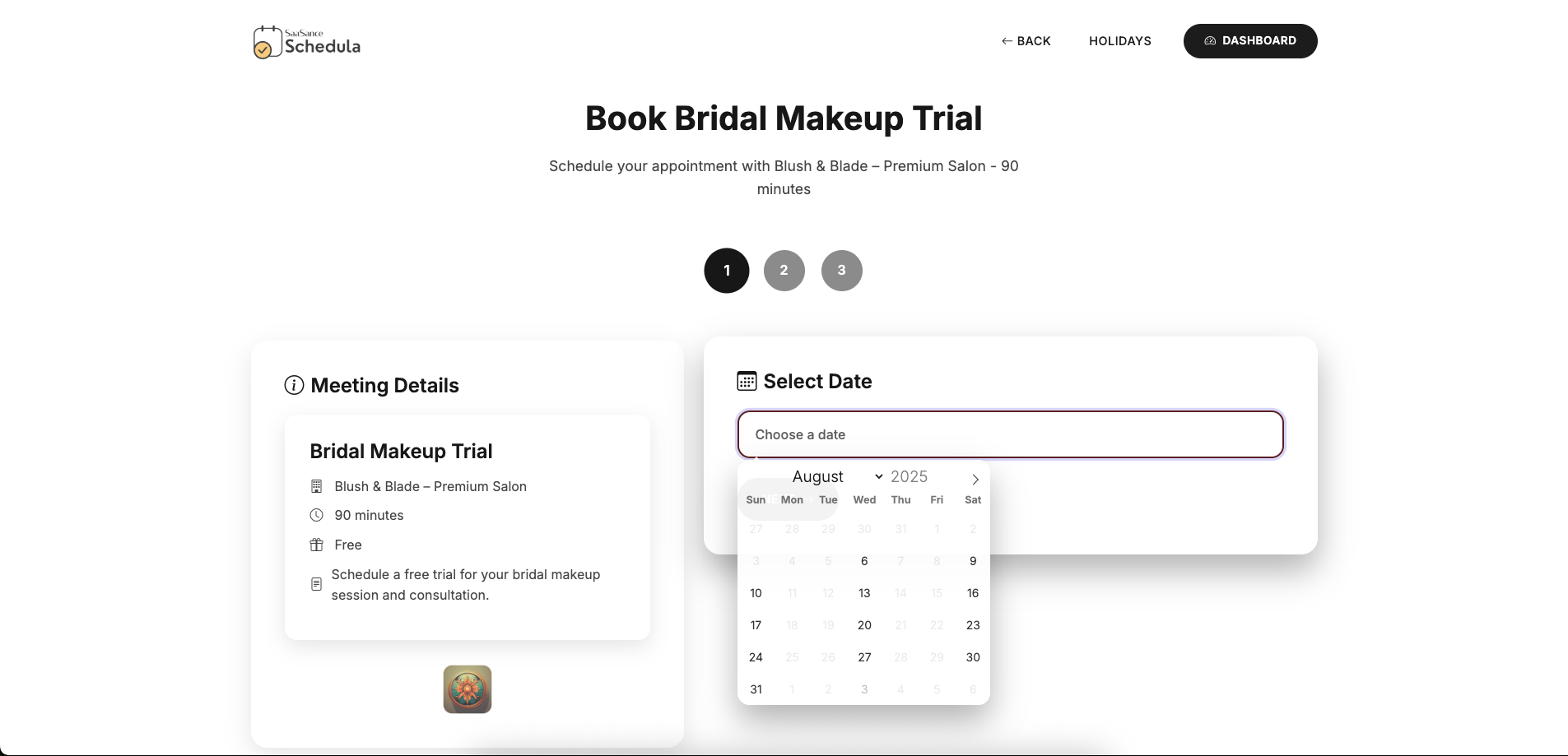 Schedula - Professional Booking & Scheduling Management System - Screenshot