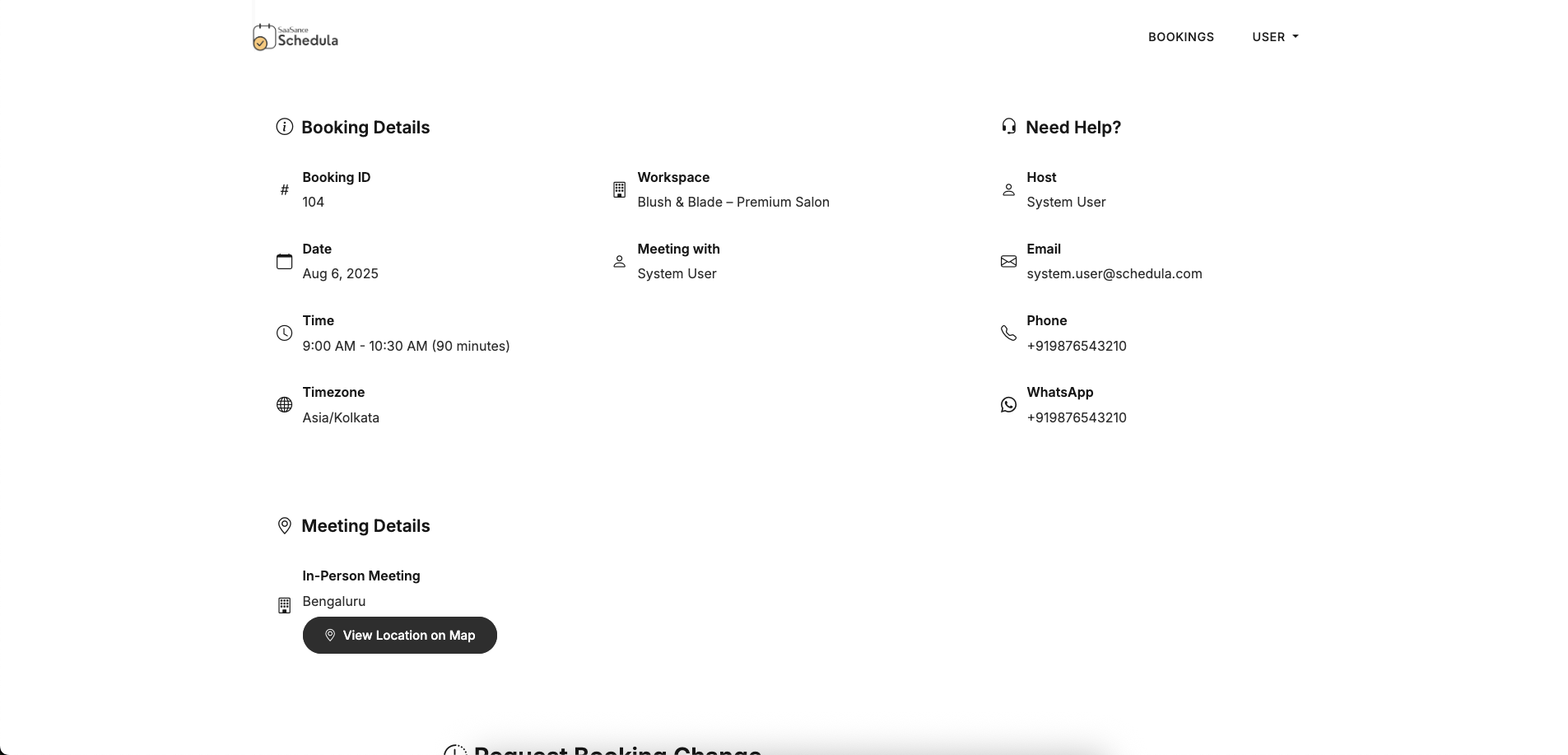 Schedula - Professional Booking & Scheduling Management System - Screenshot