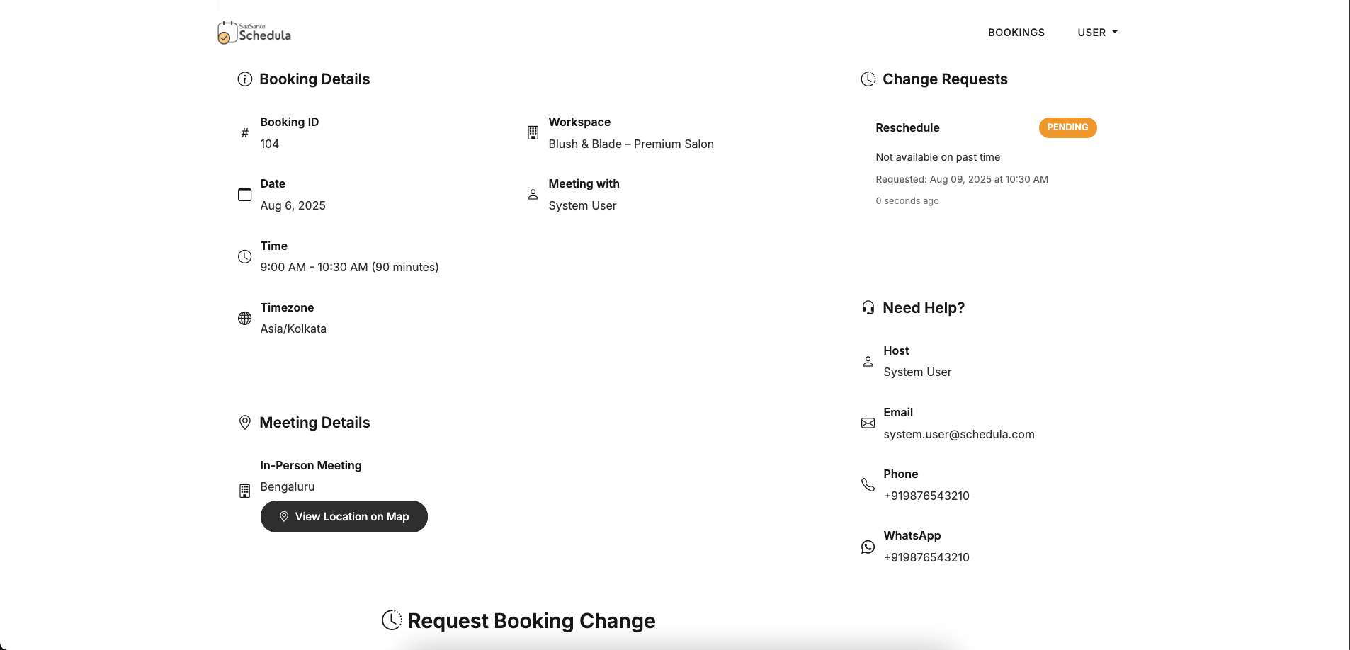 Schedula - Professional Booking & Scheduling Management System - Screenshot