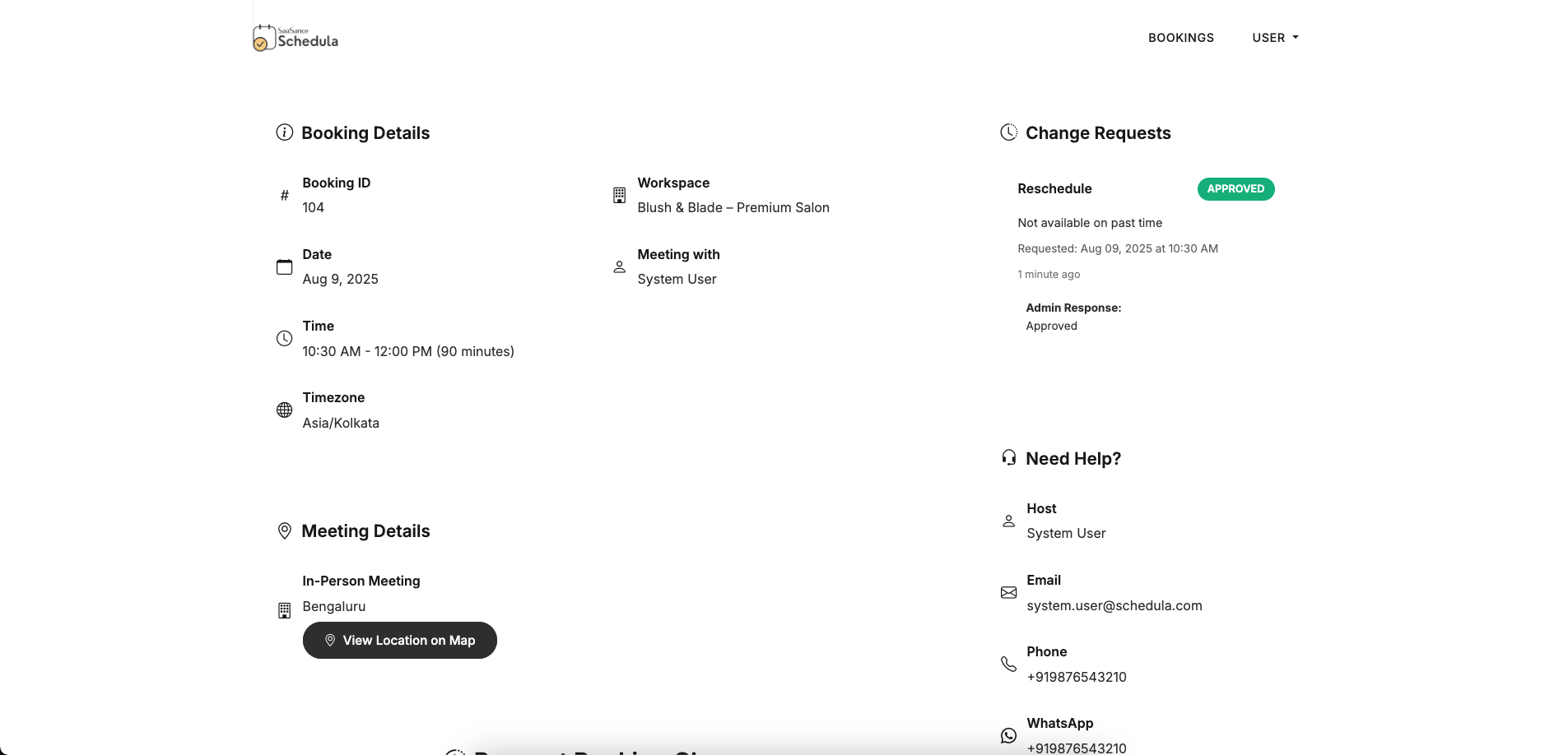 Schedula - Professional Booking & Scheduling Management System - Screenshot