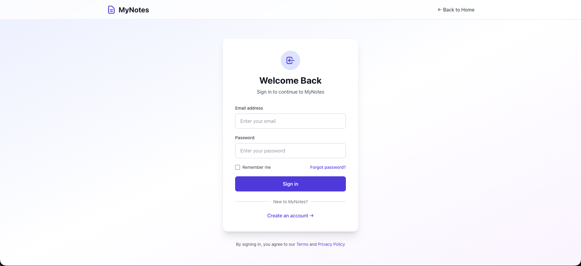 My Notes - Screenshot
